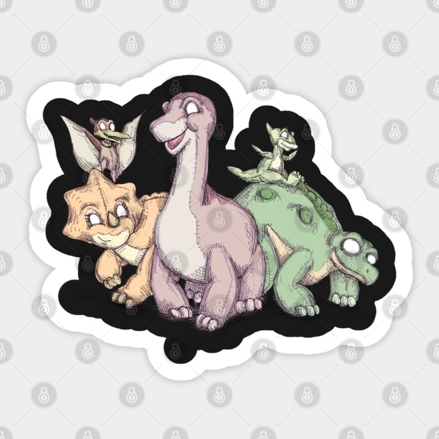 Plush Dinosaurs Sticker by LVBart